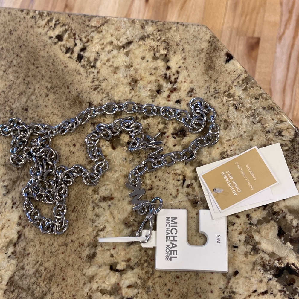 NWT MICHAEL KORS ADJUSTABLE CHAIN BELT